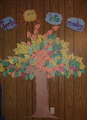 Reading iniative I started for the girls this past year, getting Spring into reading